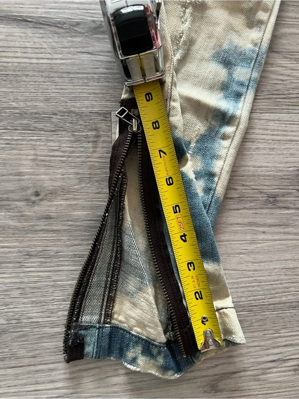 bebe Tie-Dye Ankle Crop Jeans | Size 25 | Rare